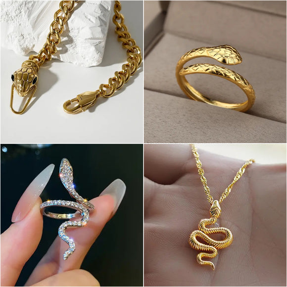 18K Gold Snake Collection