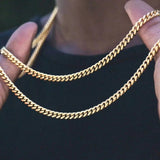 18k Gold Silver Black Curb Link Necklace