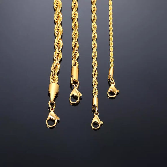 18k Rope Chain