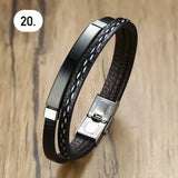 Mens Luxurious Stainless Steel Cuff Bracelets