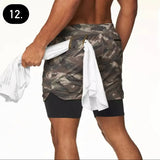 Seamless Double Layer Sport Shorts