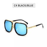 Metal Frame Smooth Tint Sunglasses