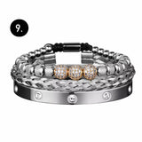 Mens Luxurious Stainless Steel Cuff Bracelets