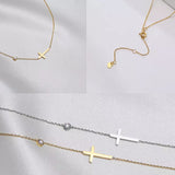 14k Gold Cross Necklace Bracelet Anklet