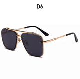 Metal Frame Smooth Tint Sunglasses