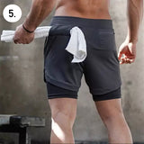 Seamless Double Layer Sport Shorts