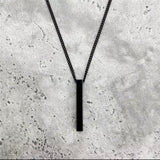 18k Rectangle Necklace