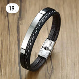 Mens Luxurious Stainless Steel Cuff Bracelets