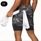 Seamless Double Layer Sport Shorts