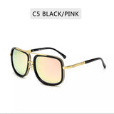 Metal Frame Smooth Tint Sunglasses