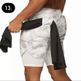 Seamless Double Layer Sport Shorts