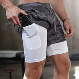 Seamless Double Layer Sport Shorts