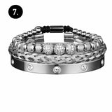 Mens Luxurious Stainless Steel Cuff Bracelets