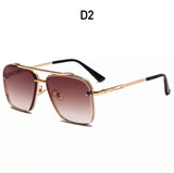 Metal Frame Smooth Tint Sunglasses