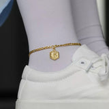 18k Gold Letter Anklet / Necklace