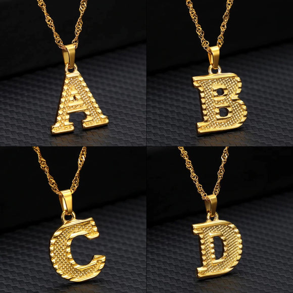 18K Gold Initial Necklace | Anklet